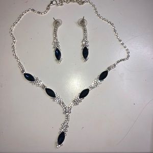 Matching necklace and earrings